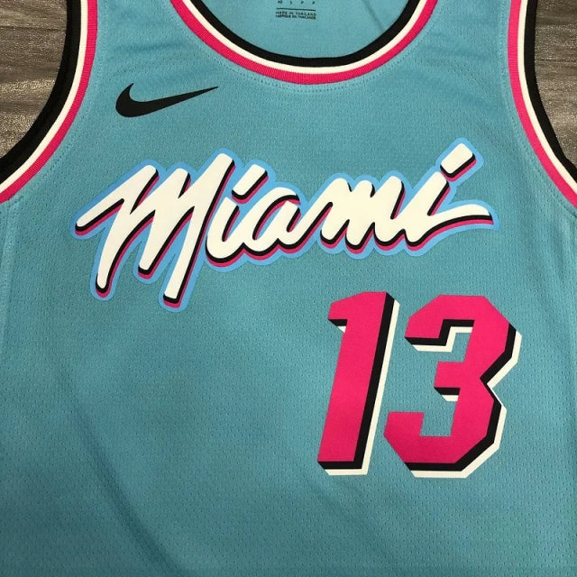 Camiseta Swingman Adebayo Blue City Edition de los Miami Heat 2024-25