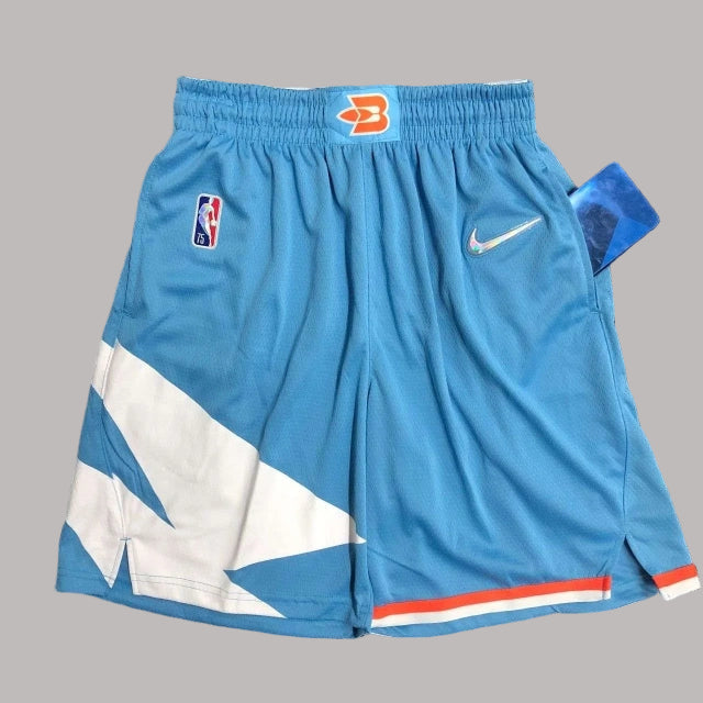 Los Angeles Clippers 75th Anniversary Blue Swingman City Edition Shorts