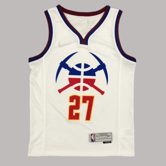 Denver Nuggets 2020-21 White Swingman Player Jersey