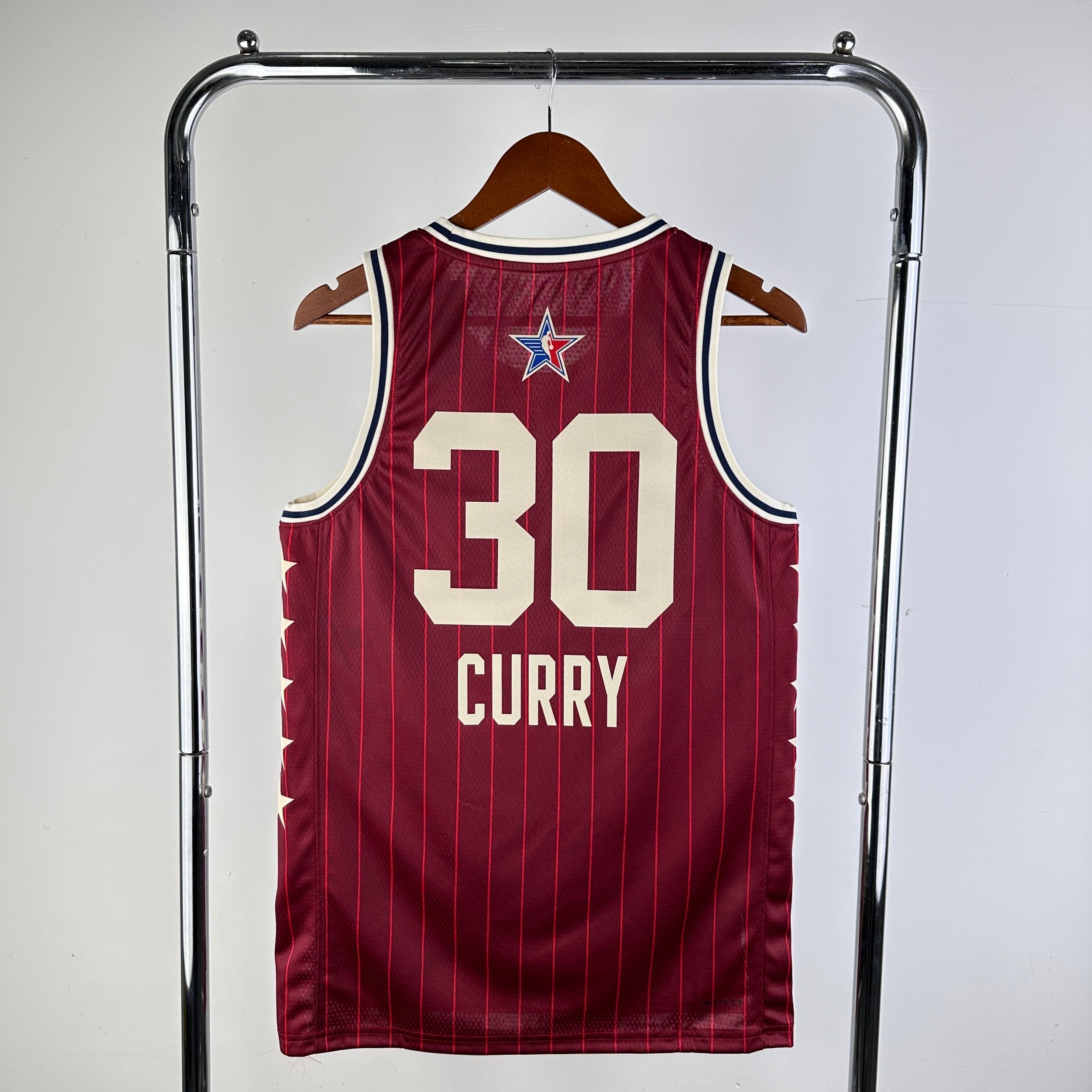 2024 NBA All-Star Swingman Player Jersey Curry Garnet