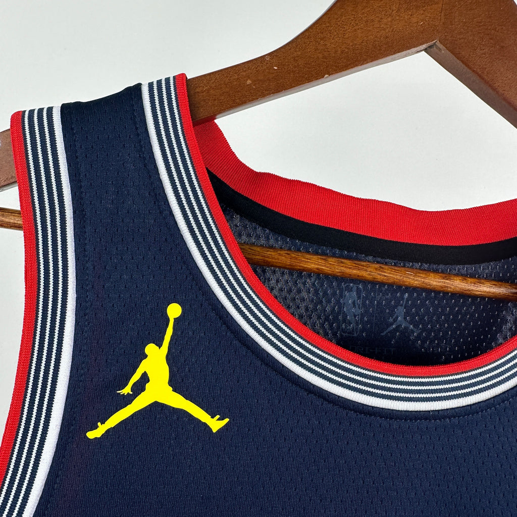 Camiseta del jugador All-Star Swingman de la NBA 2025, color azul marino