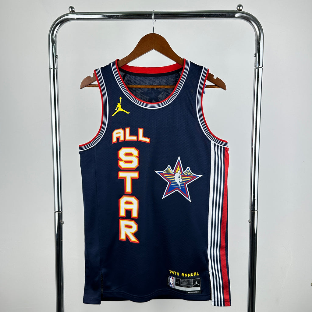 Camiseta del jugador All-Star Swingman de la NBA 2025, color azul marino