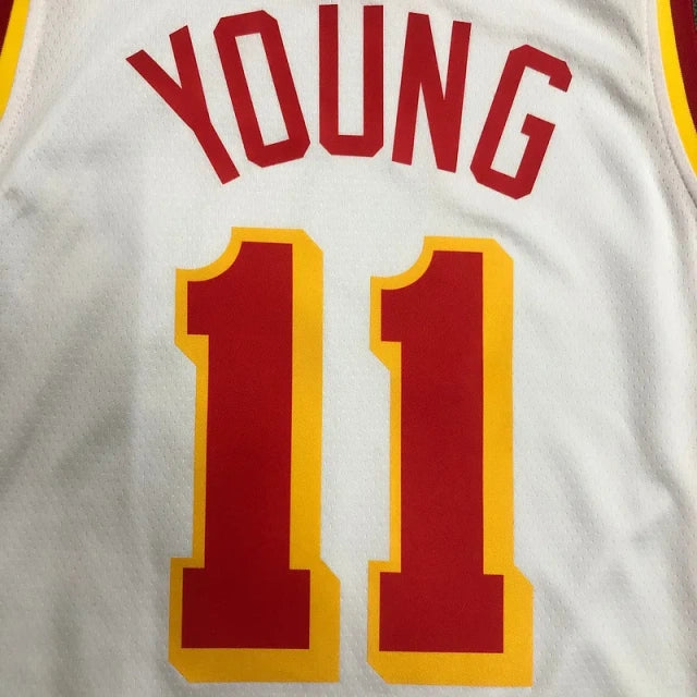 Camiseta Swingman de los Atlanta Hawks 2024-25, edición juvenil, color blanco
