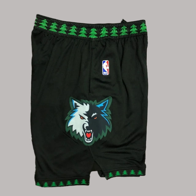 Minnesota Timberwolves 2025-26 Black Shorts