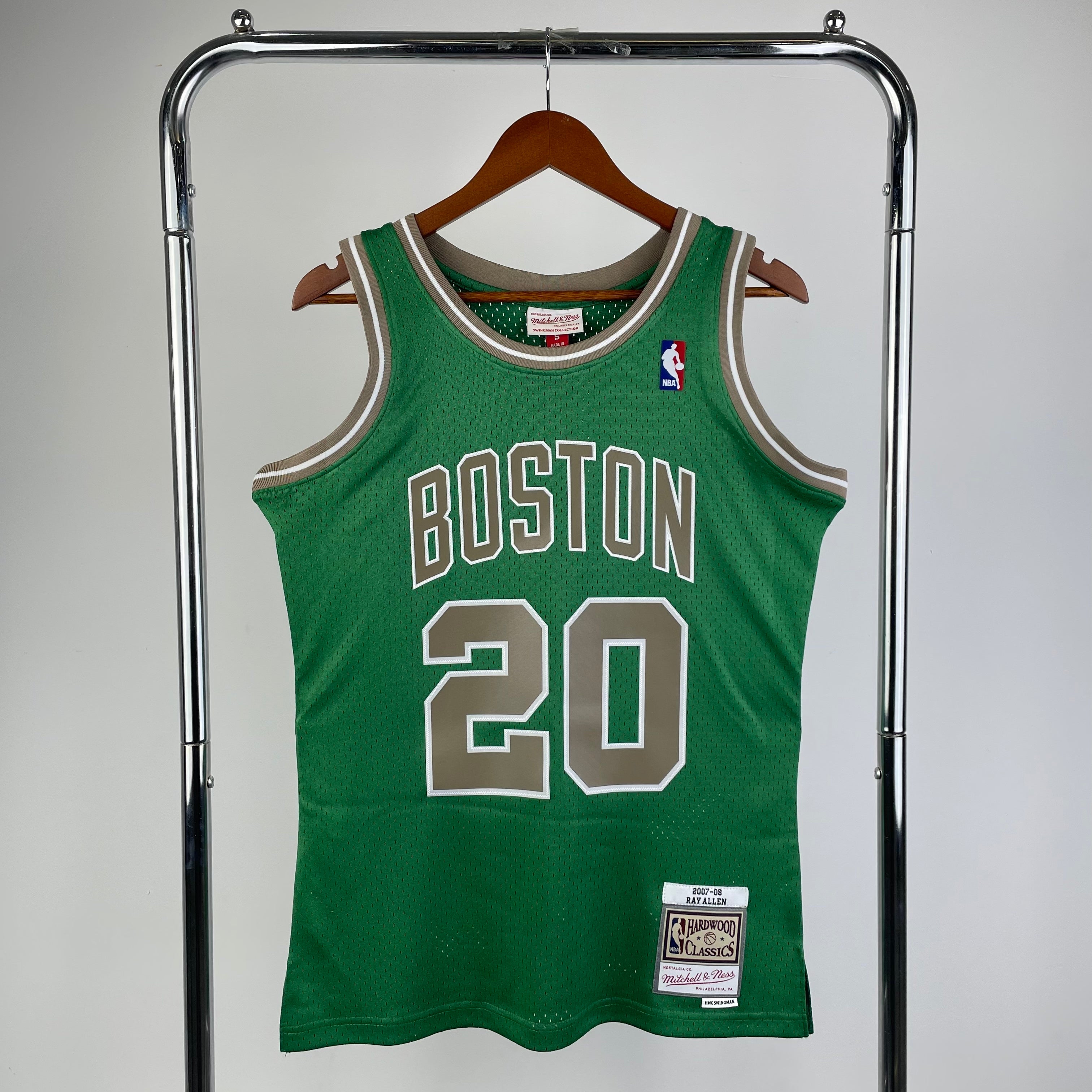 Boston Celtics 2007-08 Green & Gold Mitchell & Ness Swingman Jersey