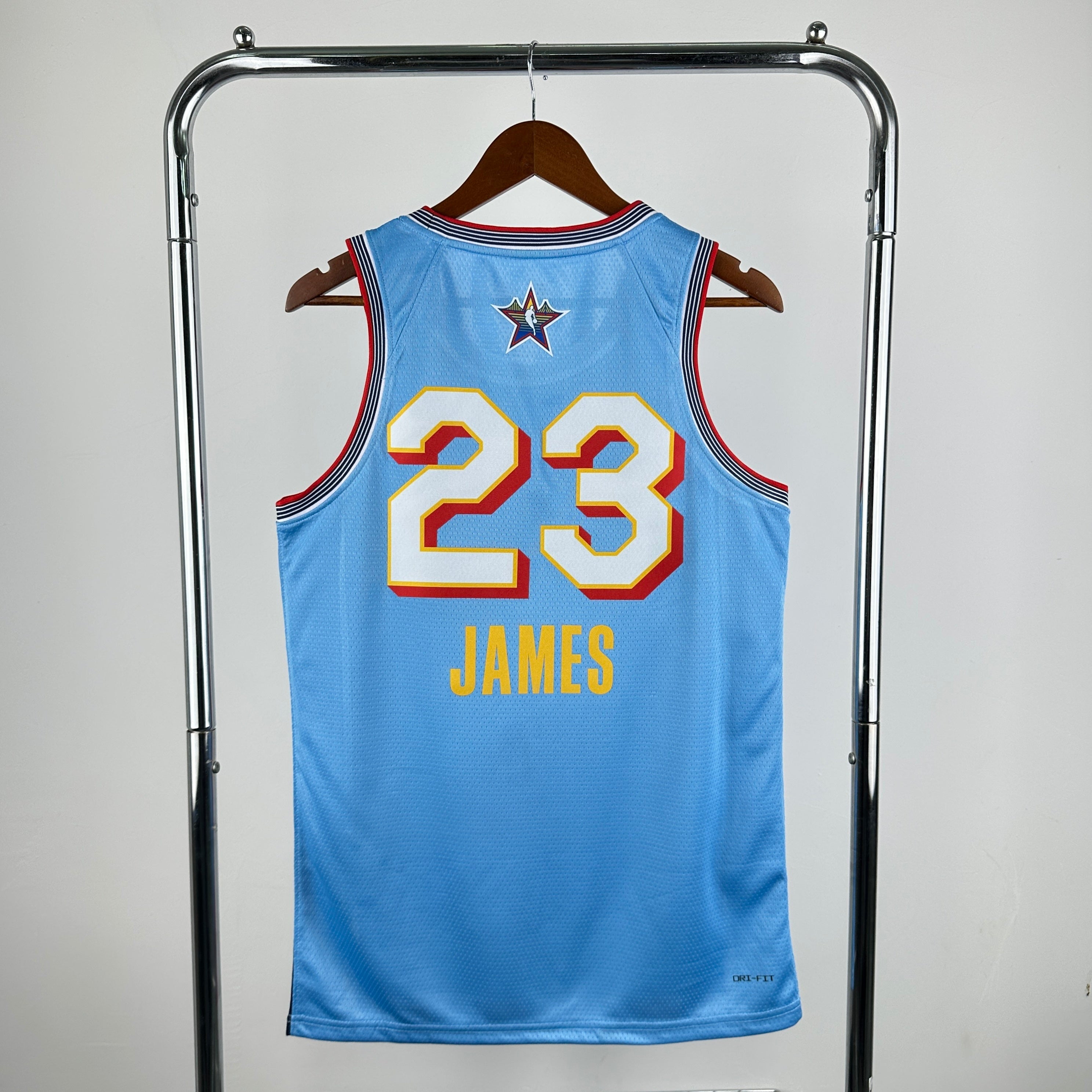 2025 NBA All-Star Swingman Player Jersey LeBron James Light Blue