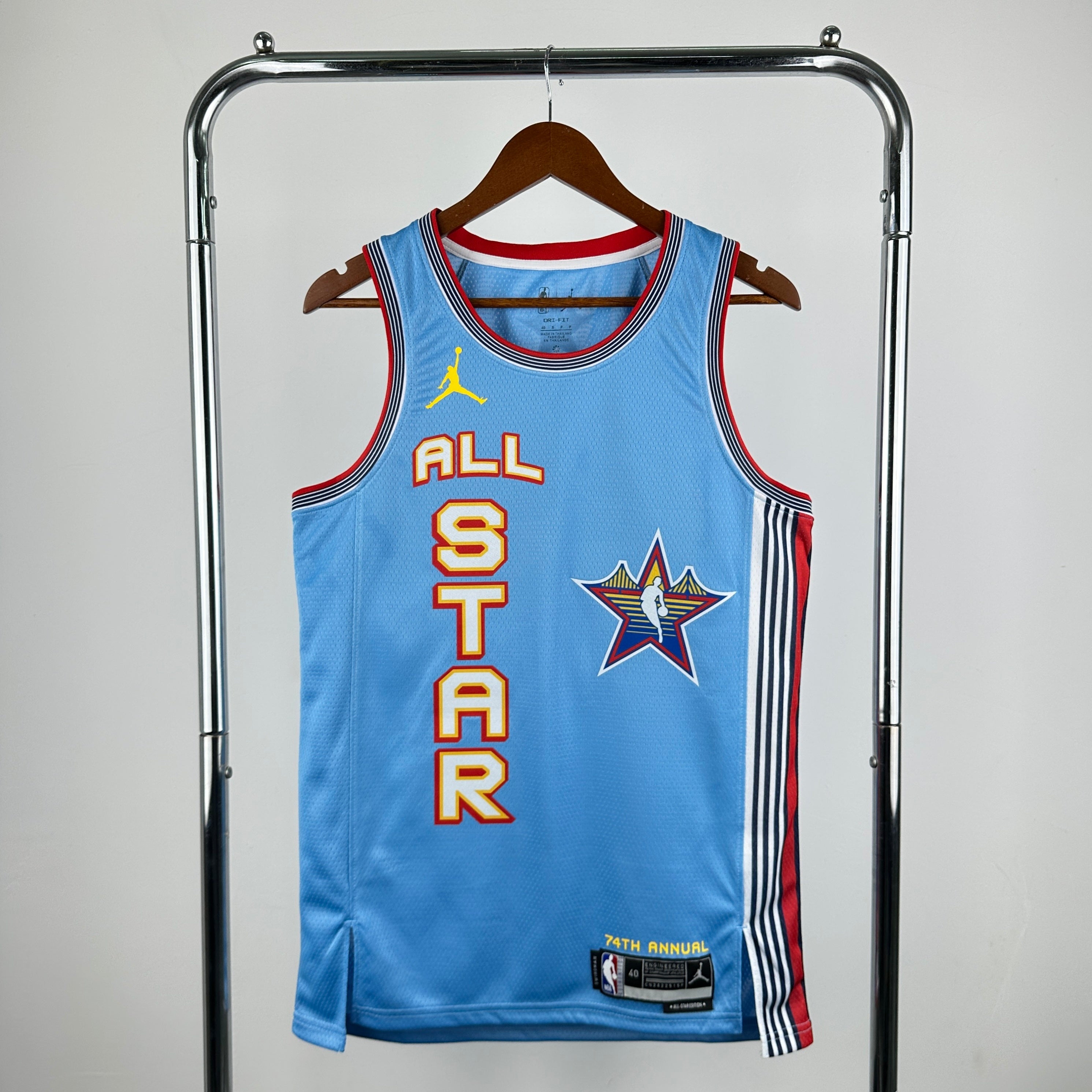 2025 NBA All-Star Swingman Player Jersey LeBron James Light Blue