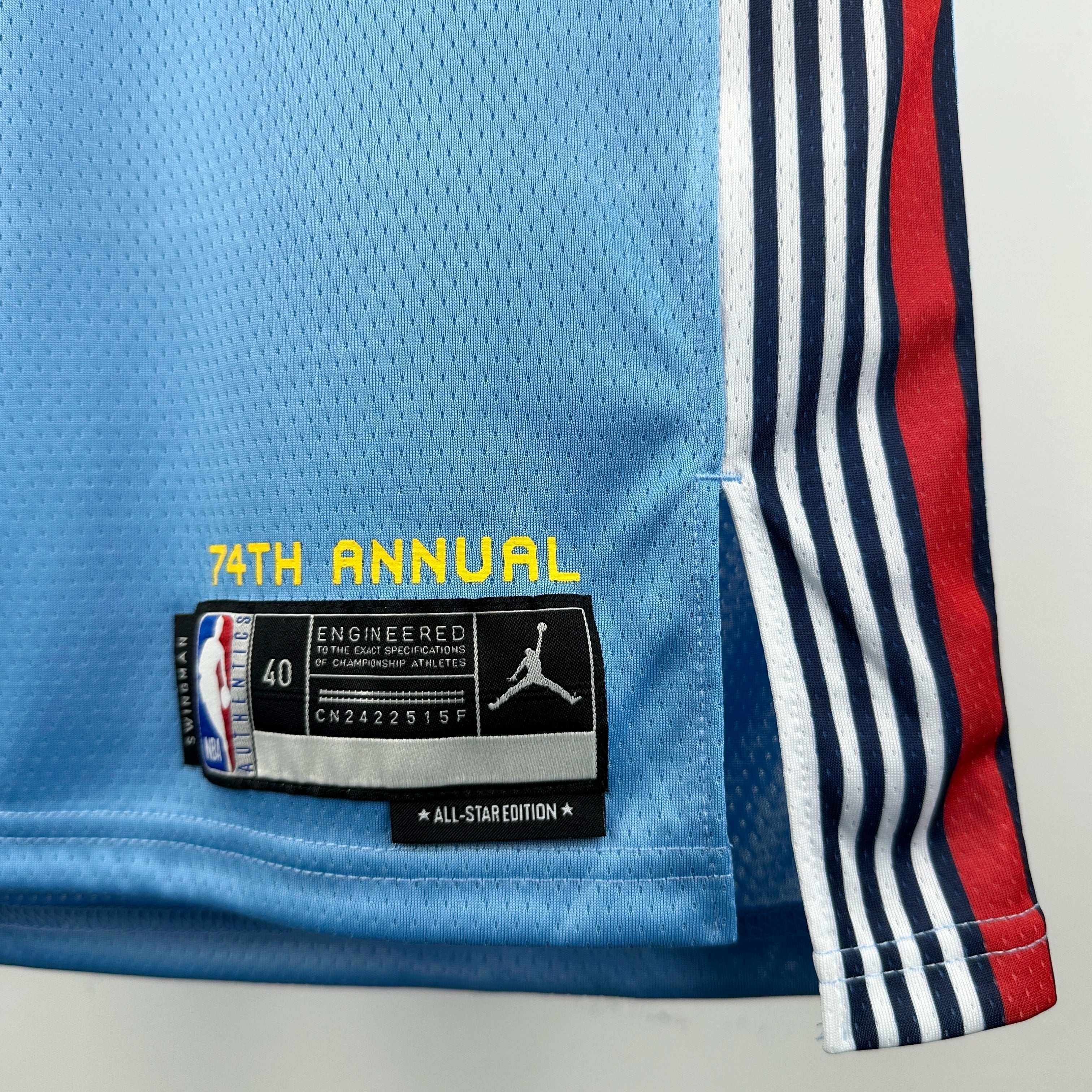 2025 NBA All-Star Swingman Player Jersey LeBron James Light Blue