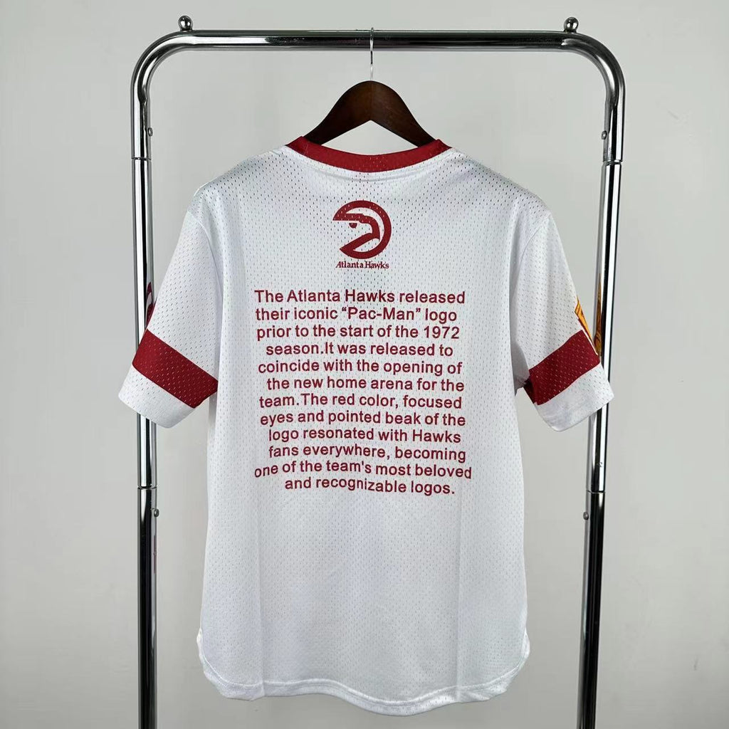 Atlanta Hawks 2026 Mitchell & Ness retro short-sleeve Hawks shirt