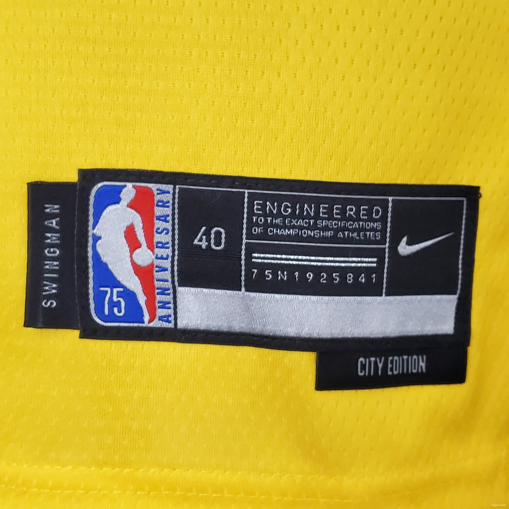 Atlanta Hawks 75th Anniversary 2202 Season Atlanta Hawks City Edition Yellow