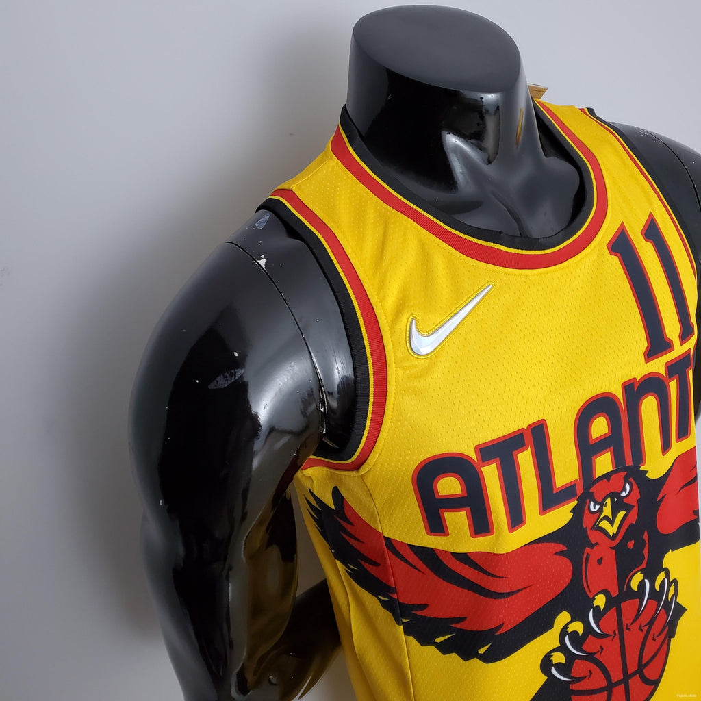 Atlanta Hawks 75th Anniversary 2202 Season Atlanta Hawks City Edition Yellow