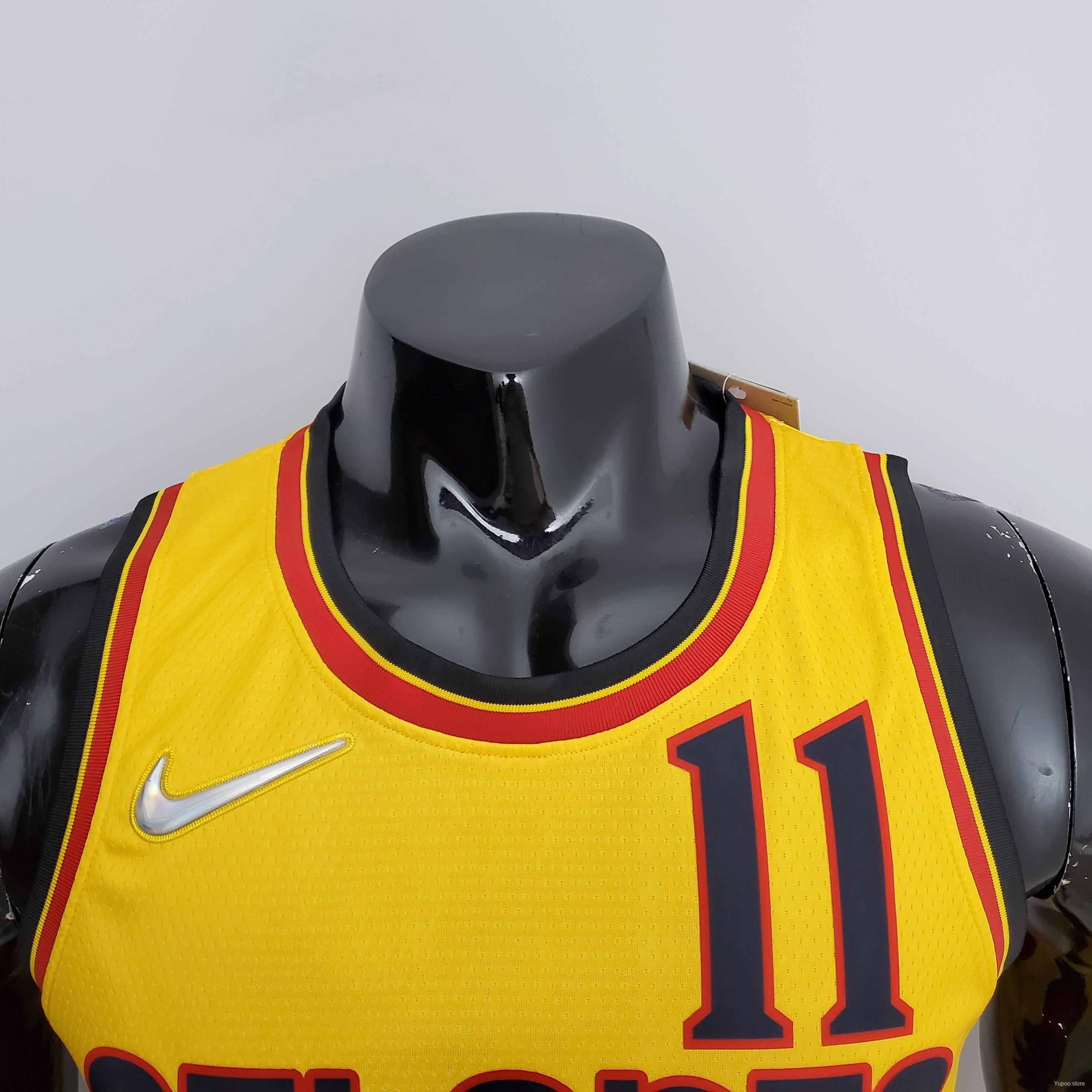 Atlanta Hawks 75th Anniversary 2202 Season Atlanta Hawks City Edition Yellow