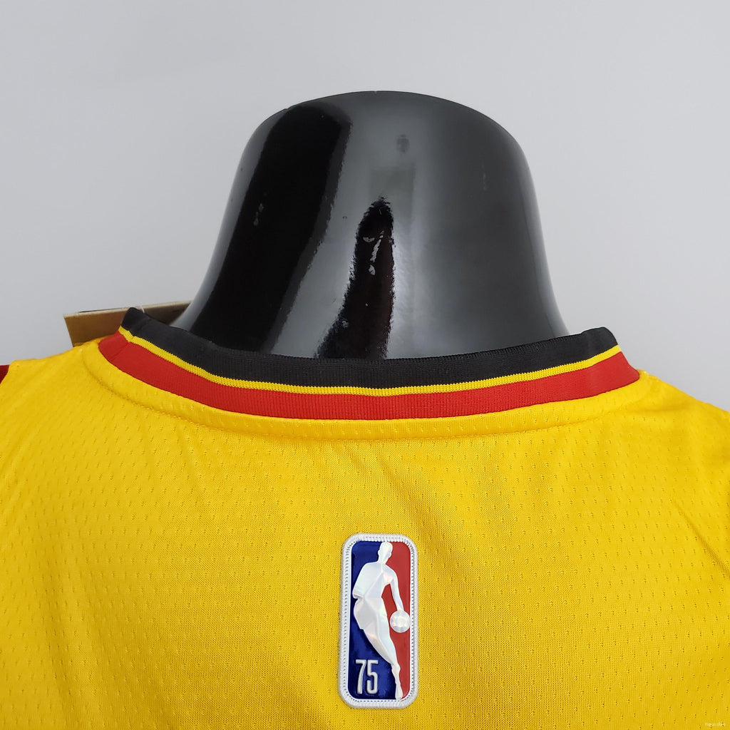 Atlanta Hawks 75th Anniversary 2202 Season Atlanta Hawks City Edition Yellow