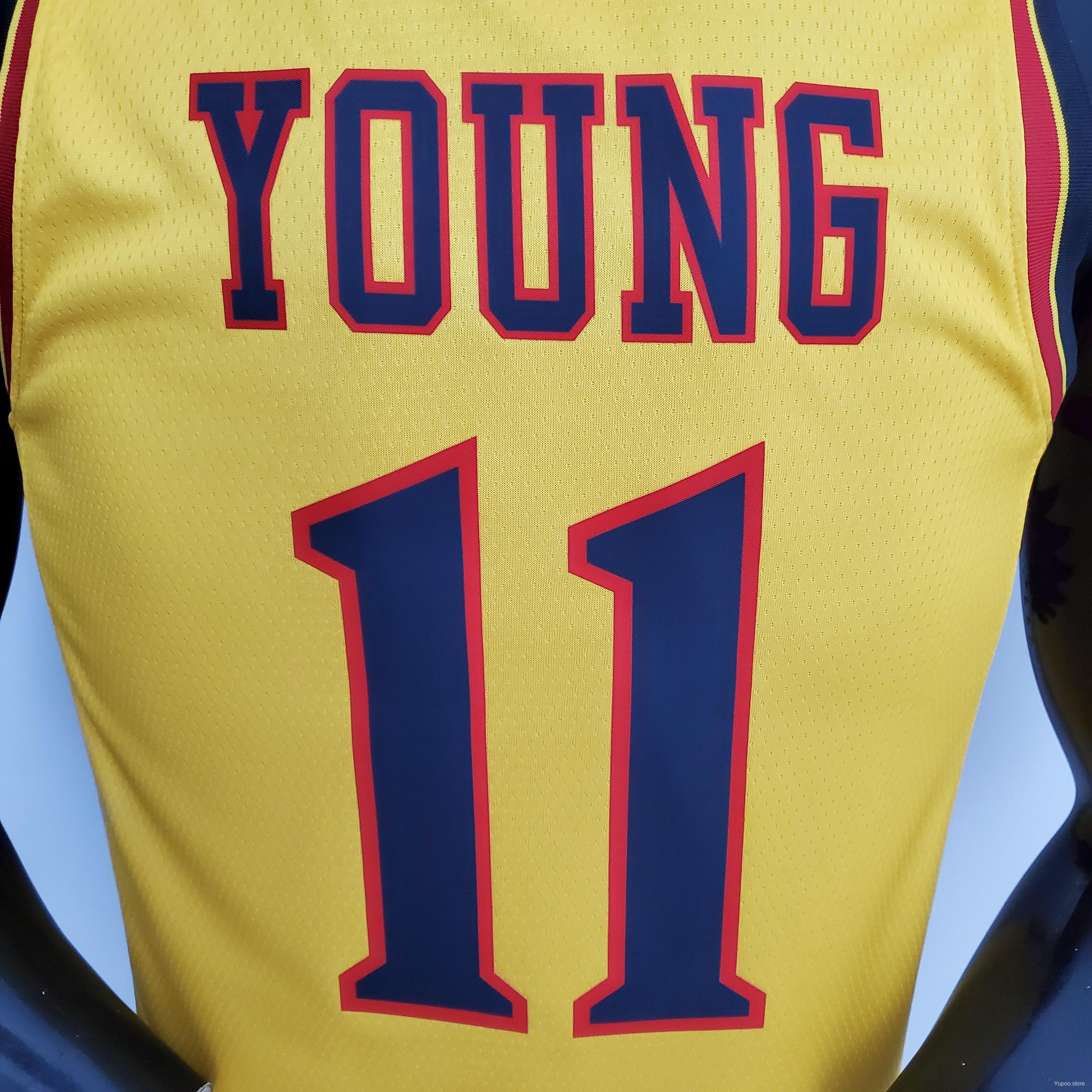 Atlanta Hawks 75th Anniversary 2202 Season Atlanta Hawks City Edition Yellow