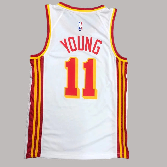 Camiseta Swingman de los Atlanta Hawks 2024-25, edición juvenil, color blanco