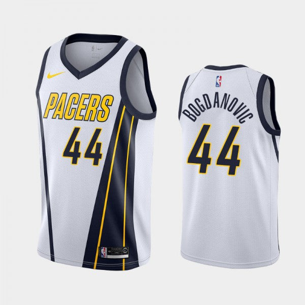 Indiana Pacers 2018-19 Earned White Jersey