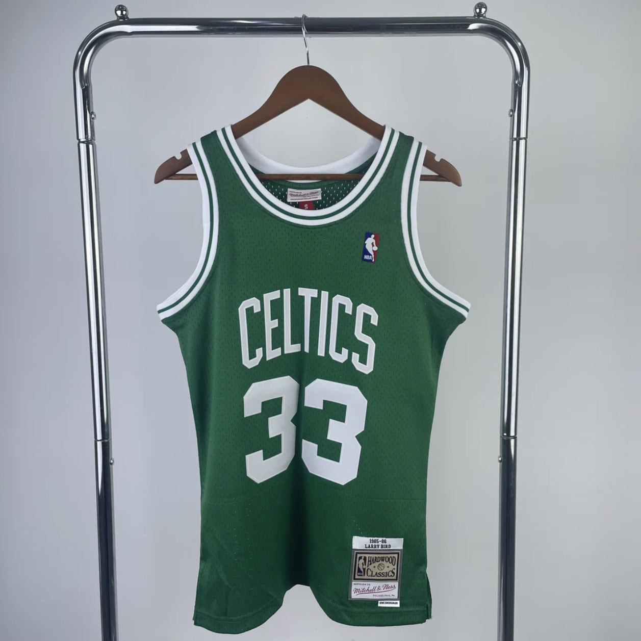 Boston Celtics 1985-96 Larry Bird Green Mitchell & Ness Swingman Jersey