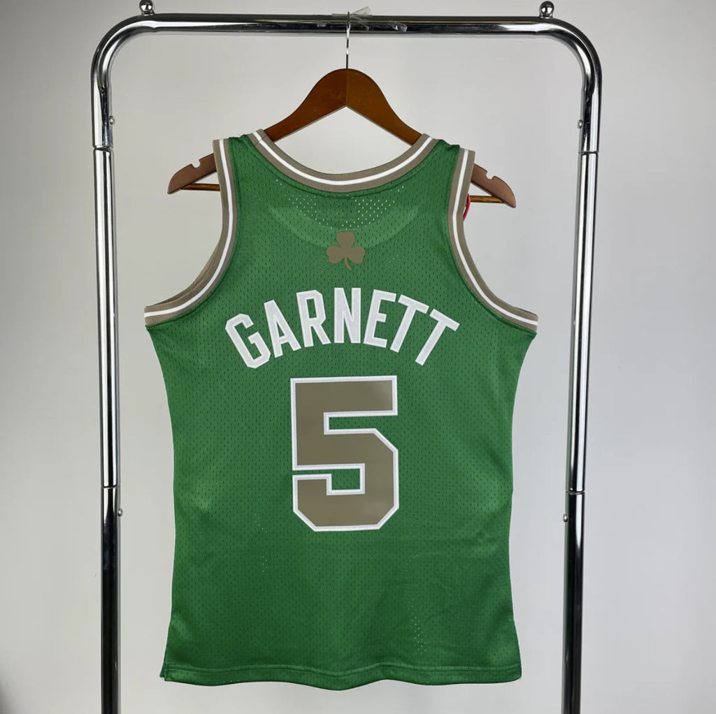 Boston Celtics 2007-08 Kevin Garnett Green & Gold Mitchell & Ness Swingman Jersey