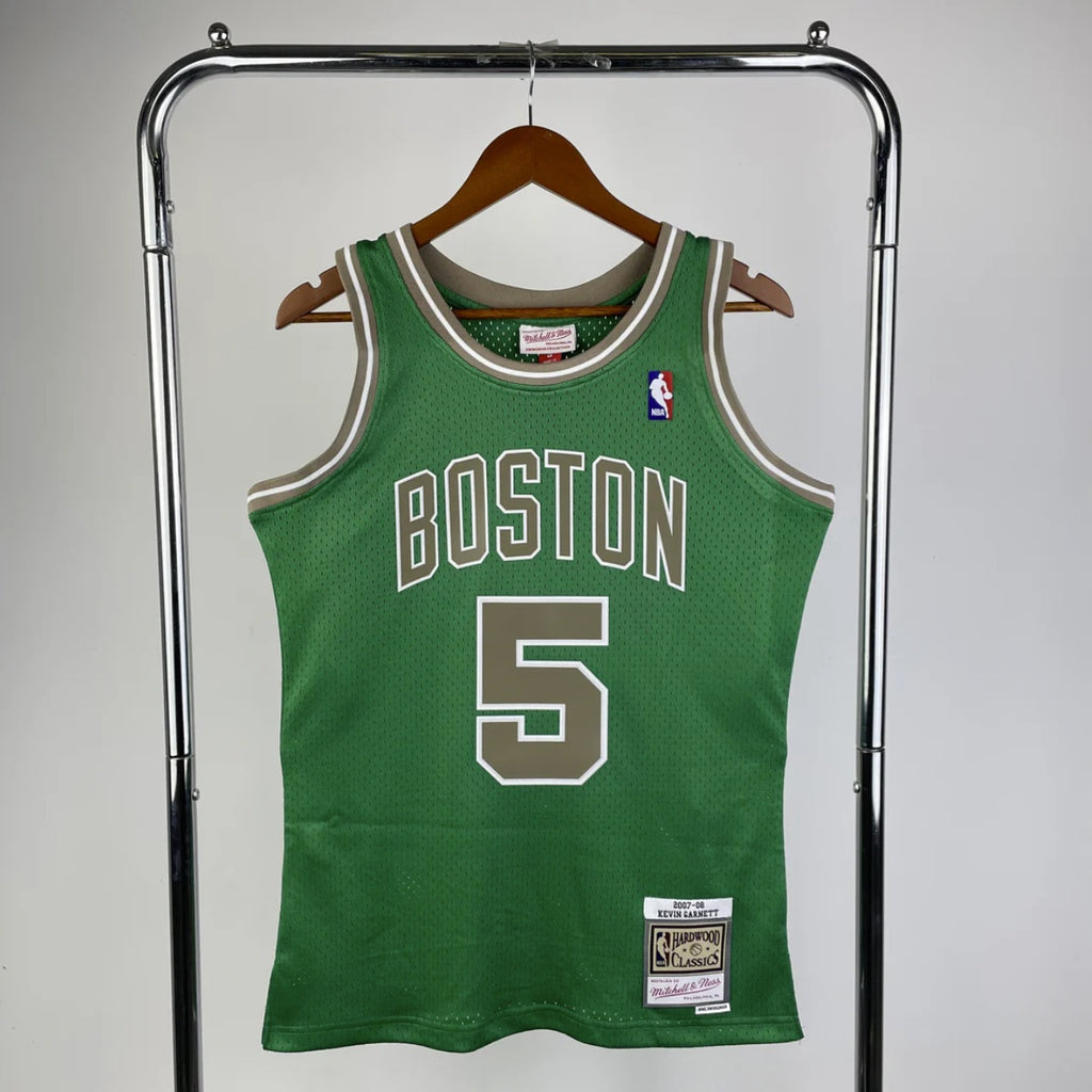 Boston Celtics 2007-08 Kevin Garnett Green & Gold Mitchell & Ness Swingman Jersey