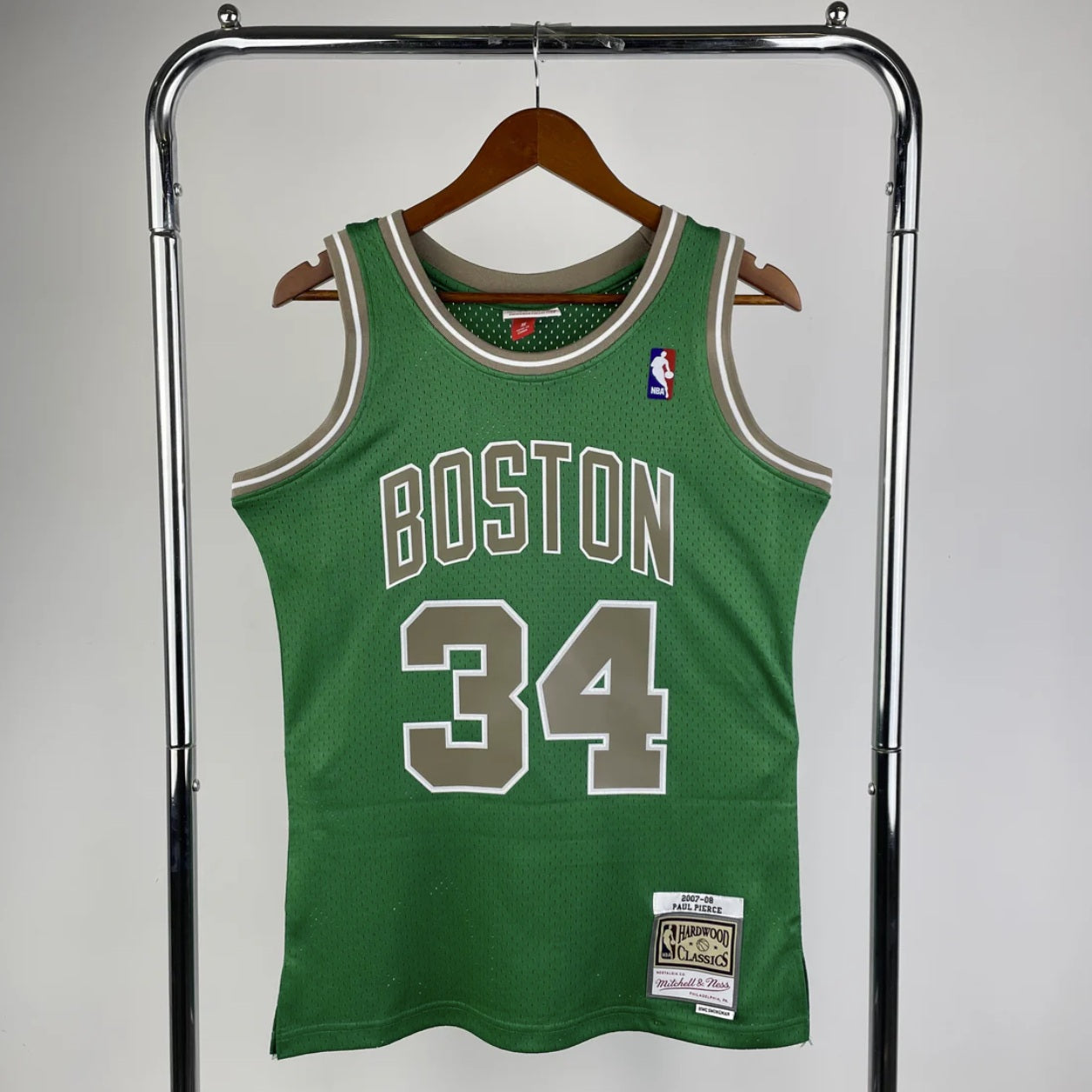 Boston Celtics 2007-08 Paul Pierce Green & Gold Mitchell & Ness Swingman Jersey