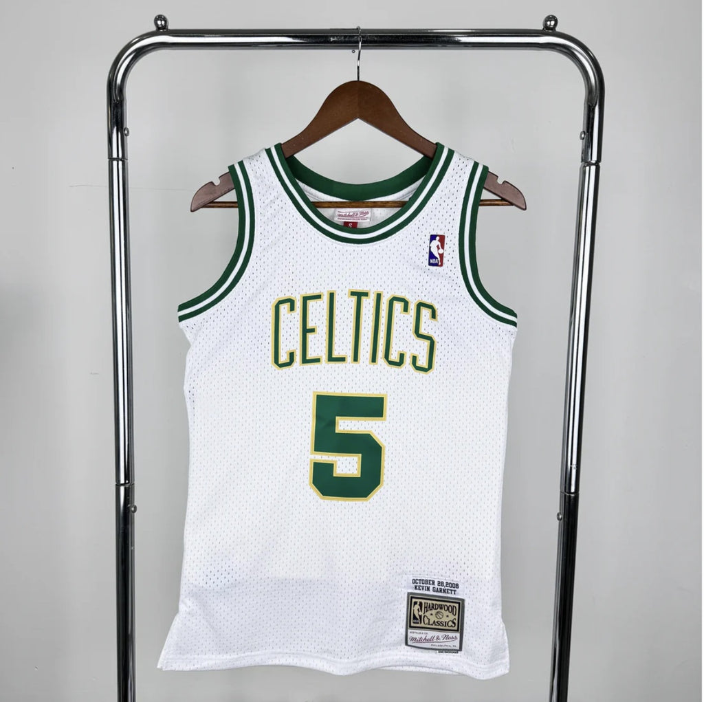 Boston Celtics 2008 Kevin Garnett White Mitchell & Ness Swingman Jersey