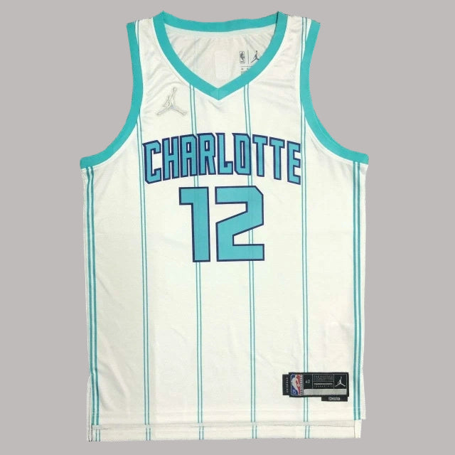 Charlotte Hornets 2022-23 White 75th Anniversary Icon Edition Swingman Jersey