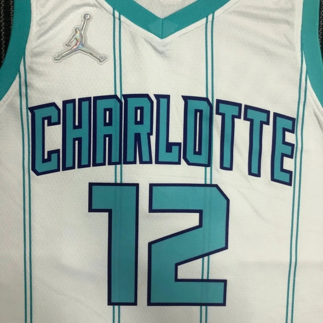 Charlotte Hornets 2022-23 White 75th Anniversary Icon Edition Swingman Jersey