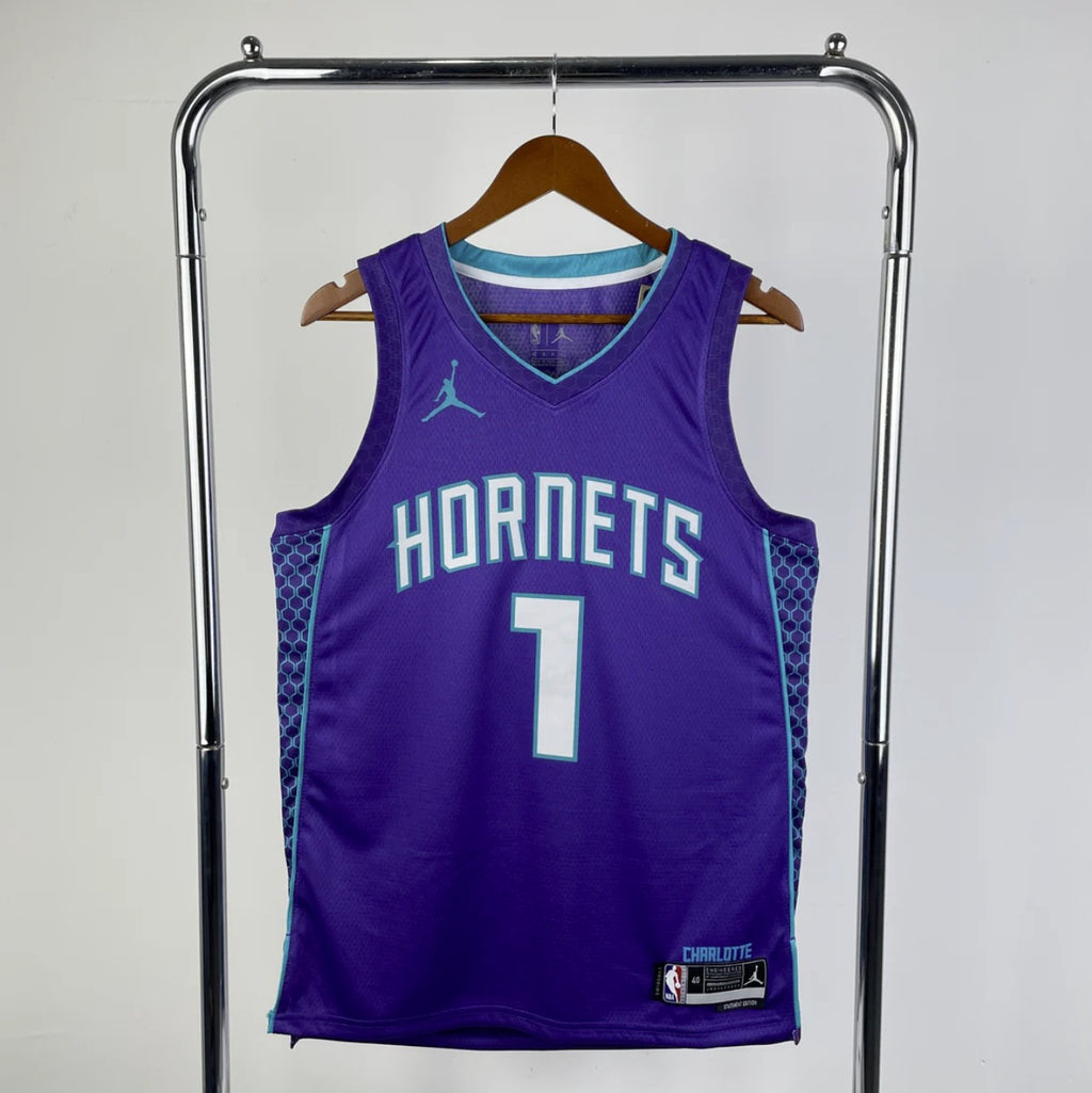Charlotte Hornets 2023-24 Jordan Brand Purple Statement Edition Swingman Jersey