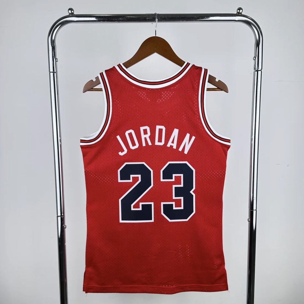 Chicago Bulls 1984-85 #23 Michael Jordan Red Mitchell & Ness Swingman Jersey