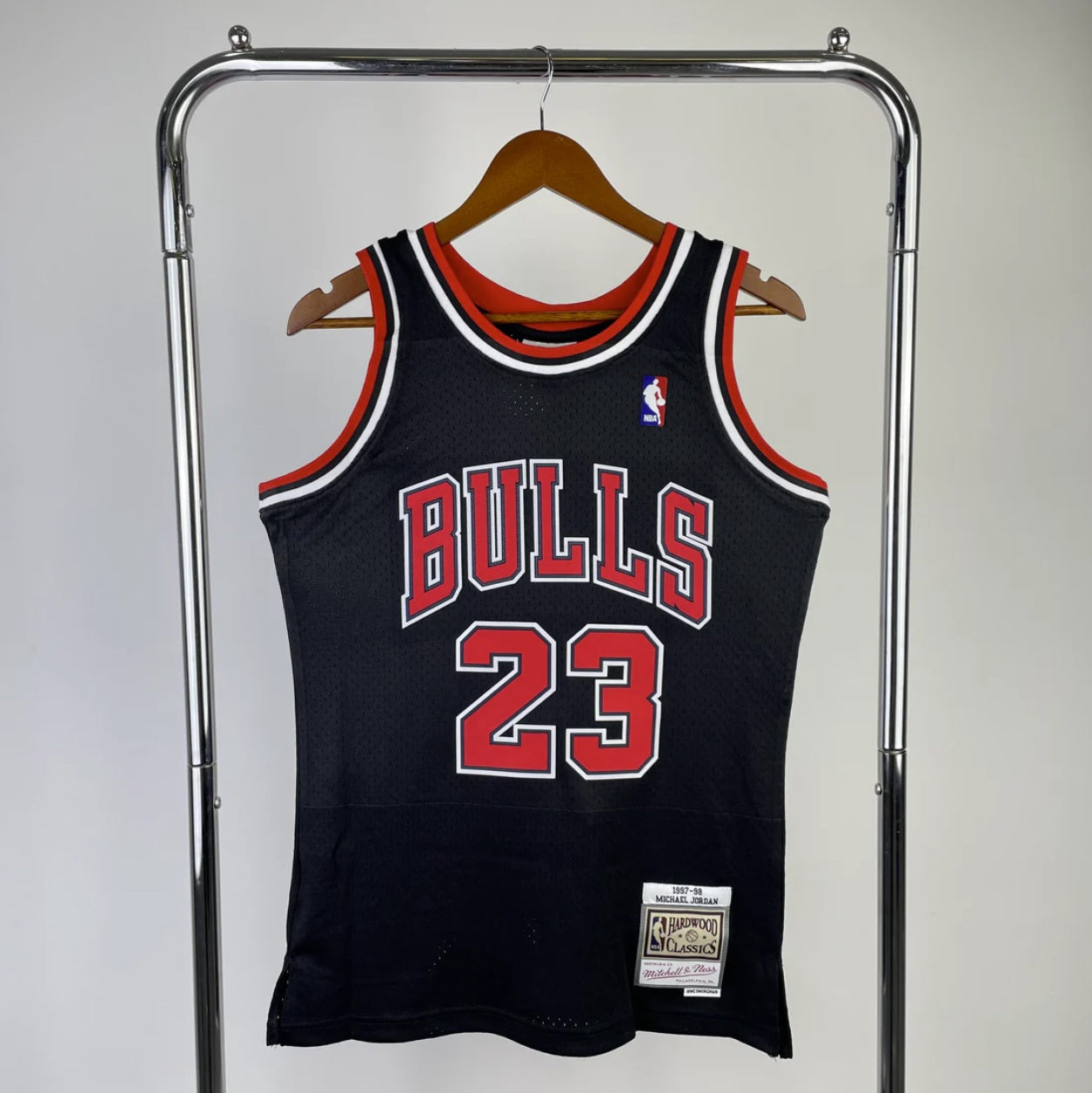 Chicago Bulls 1997-98 #23 Michael Jordan Alternate Mitchell & Ness Swingman Jersey