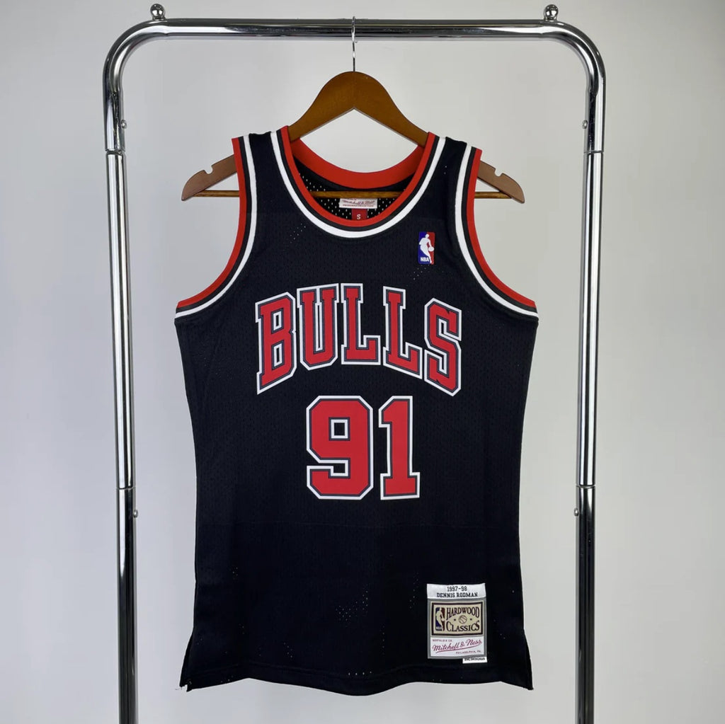 Chicago Bulls 1997-98 #91 Dennis Rodman Alternate Mitchell & Ness Swingman Jersey