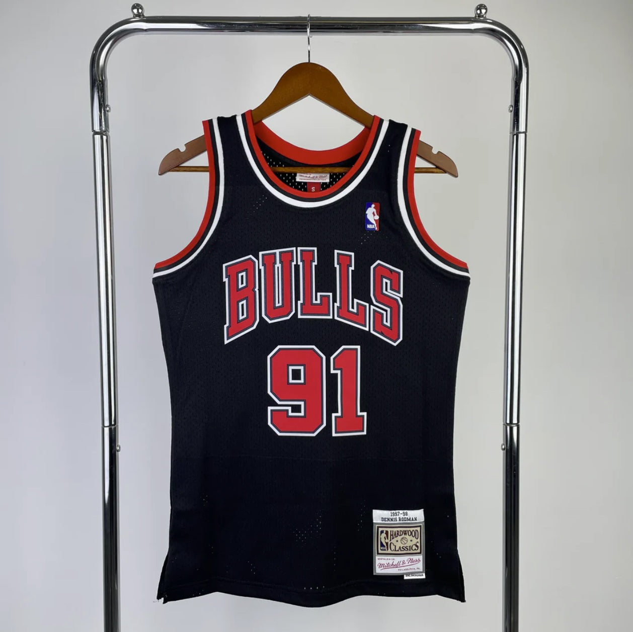 Chicago Bulls 1997-98 #91 Dennis Rodman Alternate Mitchell & Ness Swingman Jersey