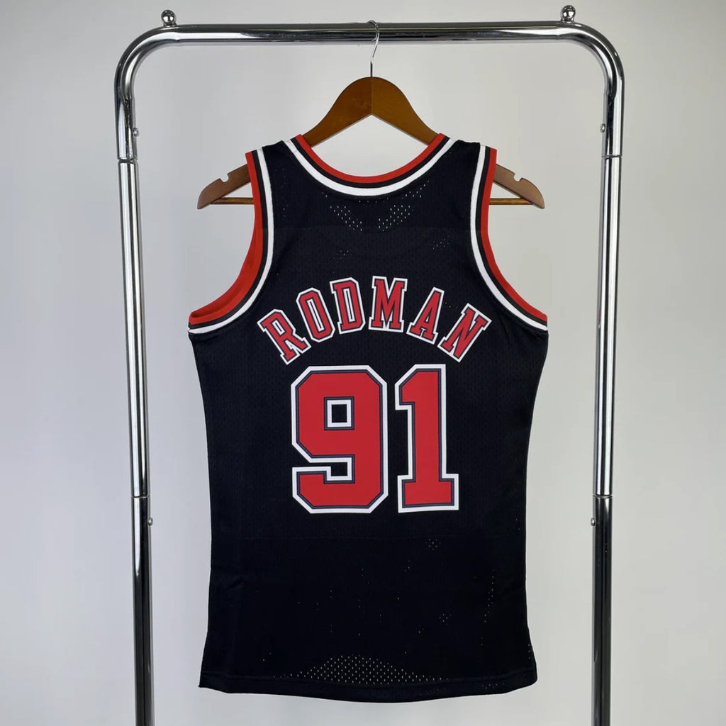 Chicago Bulls 1997-98 #91 Dennis Rodman Alternate Mitchell & Ness Swingman Jersey
