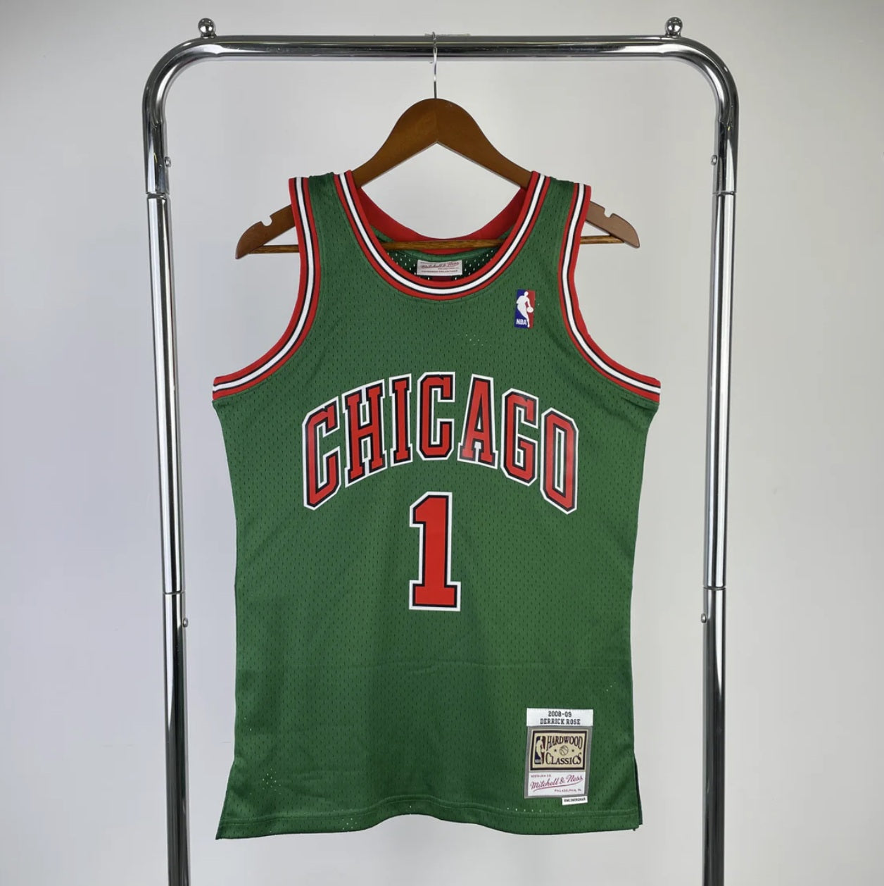 Chicago Bulls 2008-09 Derick Rose Go Green Mitchell & Ness Swingman Jersey