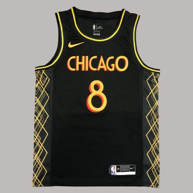 Camiseta Swingman de Zach LaVine, edición City, negra, de los Chicago Bulls 2020-21