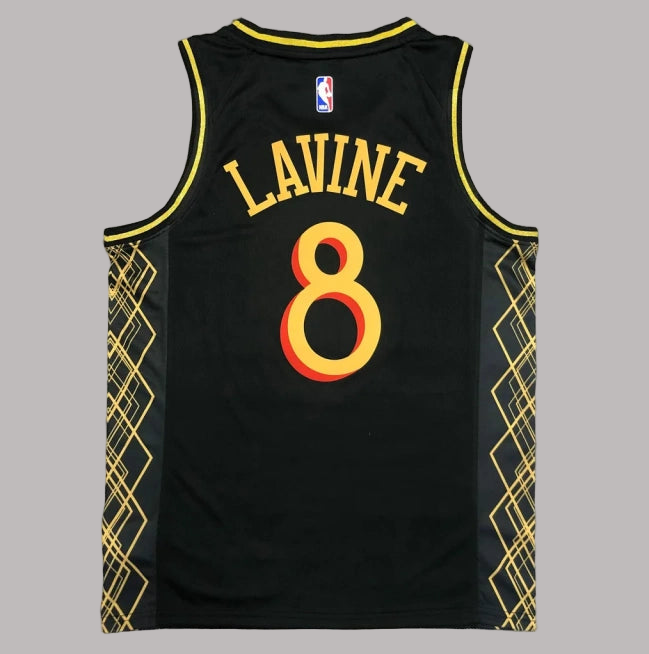 Camiseta Swingman de Zach LaVine, edición City, negra, de los Chicago Bulls 2020-21