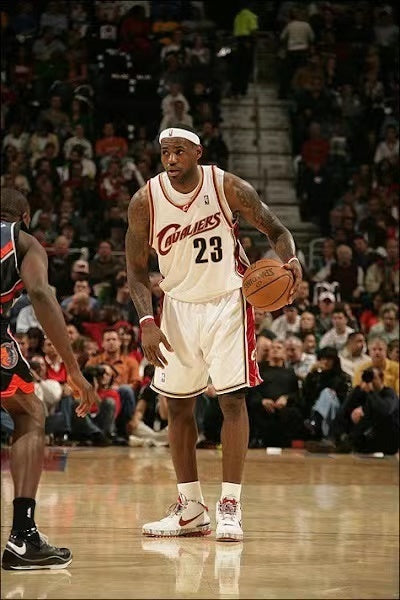 Cleveland Cavaliers 2003-04 Lebron James Mitchel & Ness White Hardwood Classics Swingman Jersey