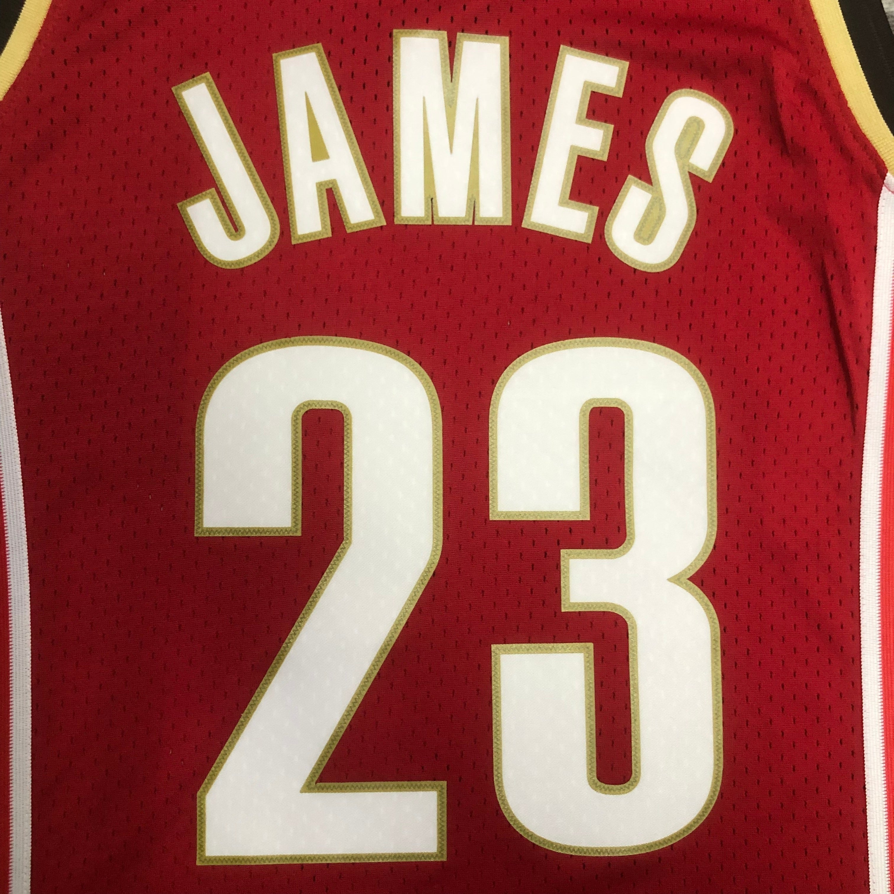 Cleveland Cavaliers 2003-04 Lebron James Mitchell & Ness Red Hardwood Classics Swingman Jersey