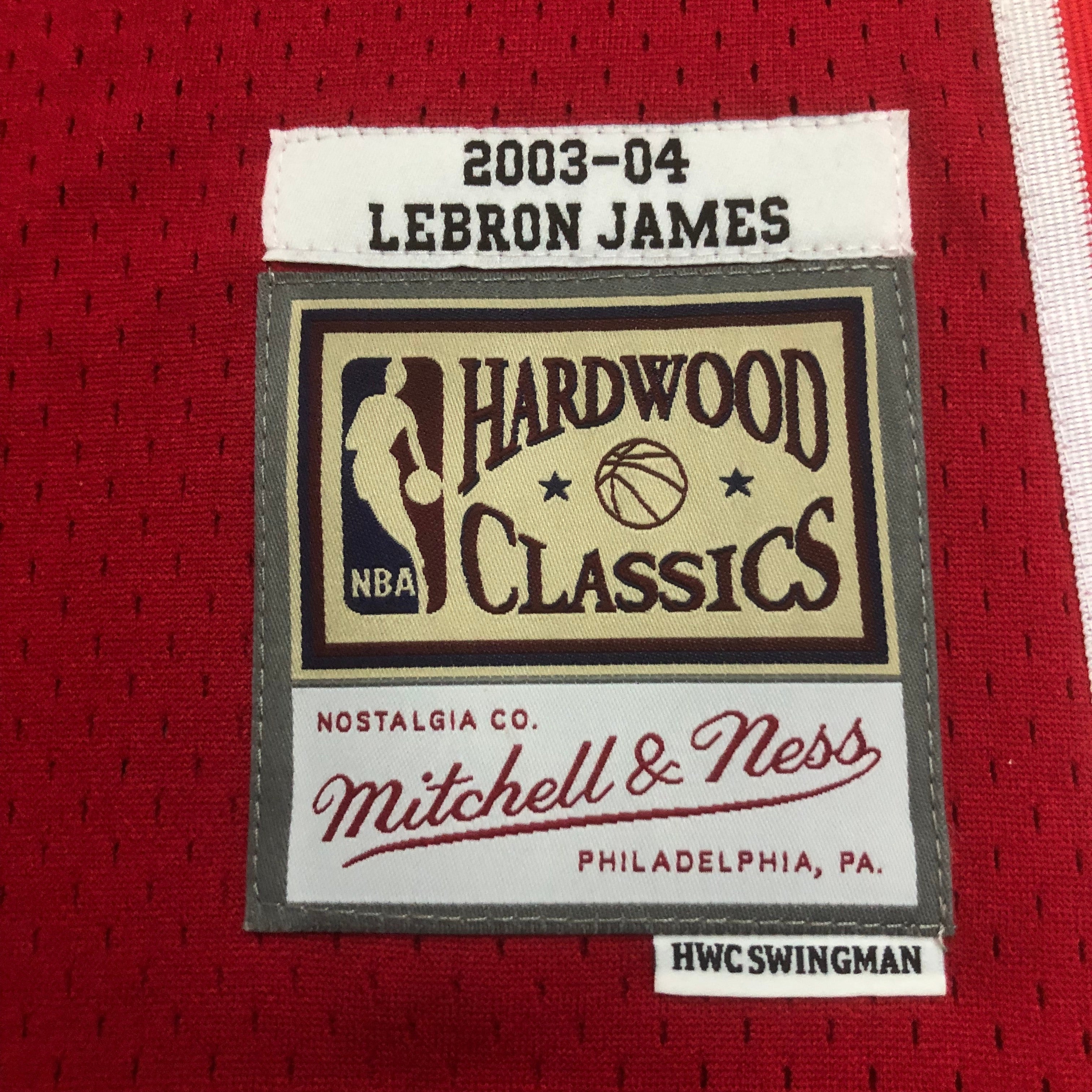 Cleveland Cavaliers 2003-04 Lebron James Mitchell & Ness Red Hardwood Classics Swingman Jersey