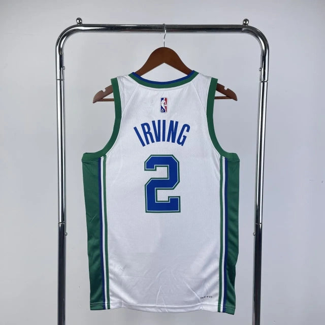 Dallas Mavericks 2023-24 White-Green City Edition Jersey