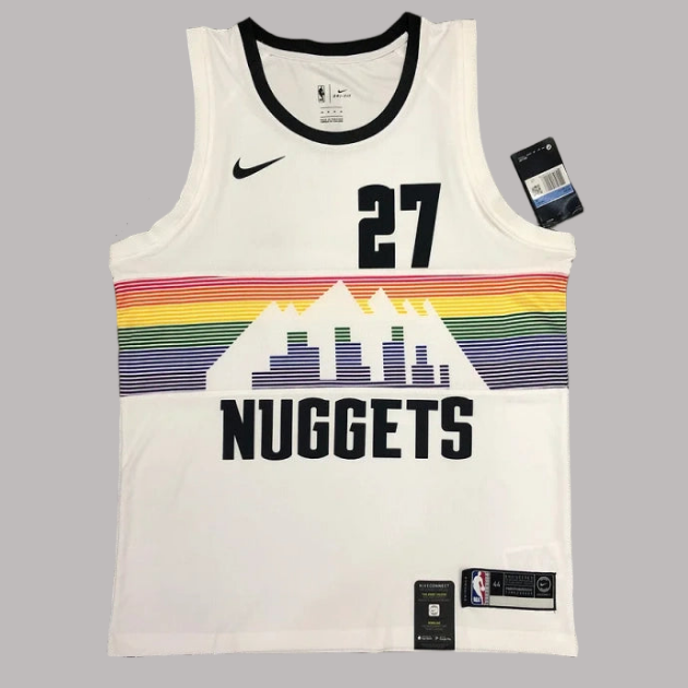 Denver Nuggets 2019-520 White Retro Classic Jersey