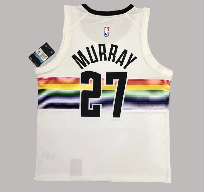 Denver Nuggets 2019-520 White Retro Classic Jersey