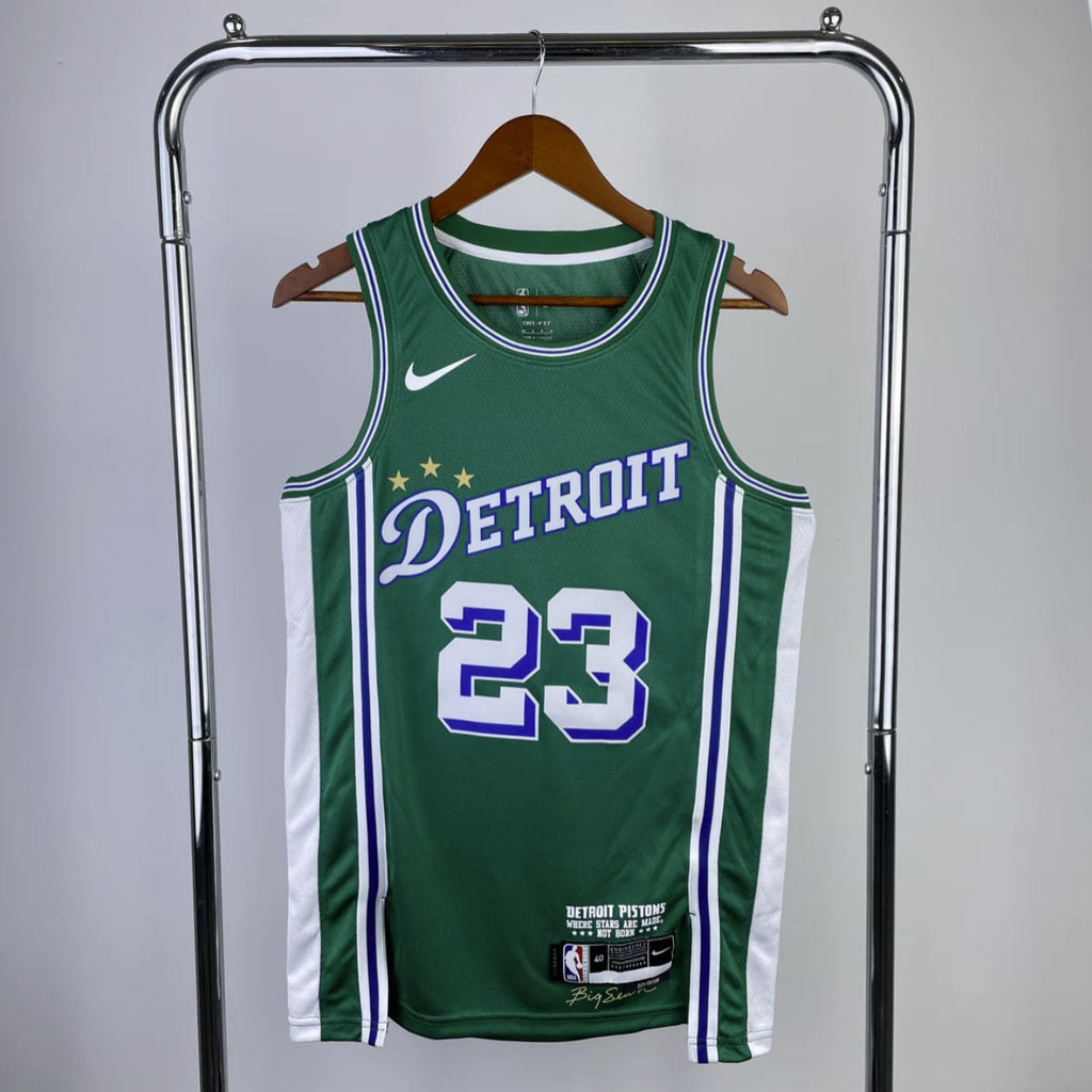 Detroit Pistons 2022-23 Green Swingman City Edition Jersey