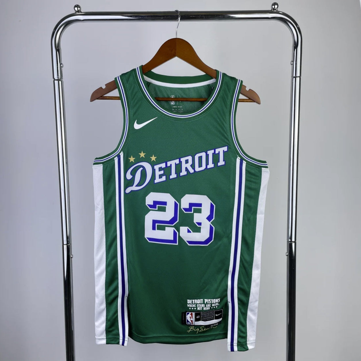 Detroit Pistons 2022-23 Green Swingman City Edition Jersey