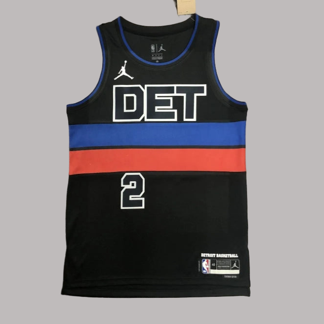 Detroit Pistons 2024-25 Black Jordan Brand Jersey
