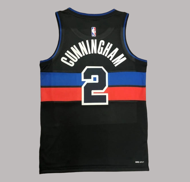 Detroit Pistons 2024-25 Black Jordan Brand Jersey