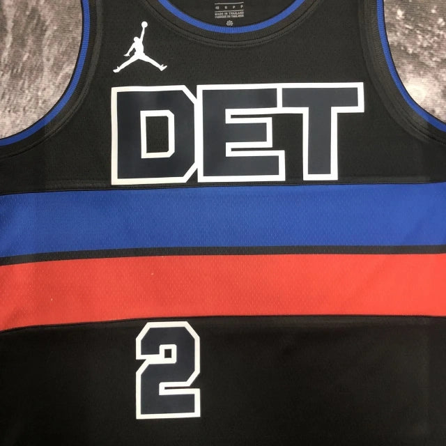 Detroit Pistons 2024-25 Black Jordan Brand Jersey