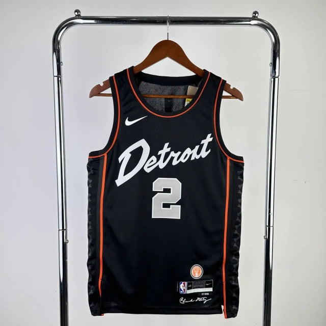 Detroit Pistons 2024 Black City Edition Team Jersey