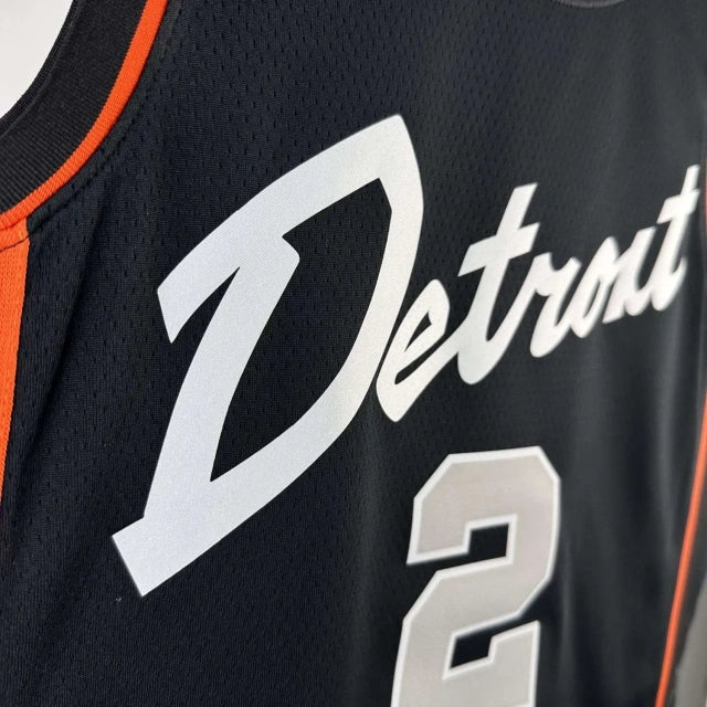 Detroit Pistons 2024 Black City Edition Team Jersey