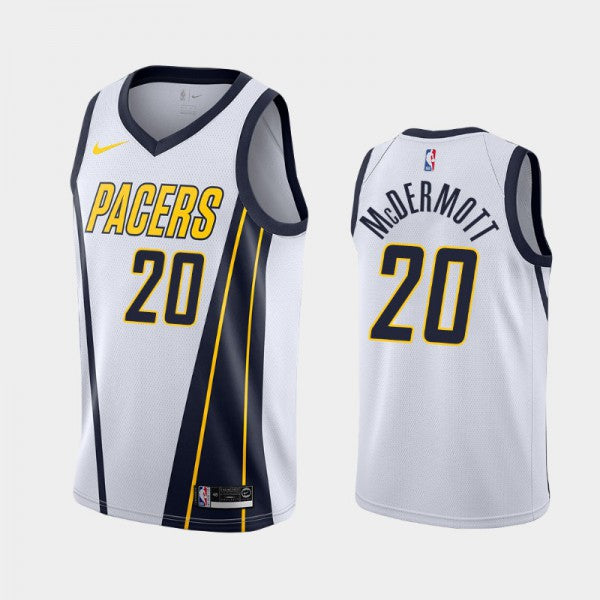 Indiana Pacers 2018-19 Earned White Jersey